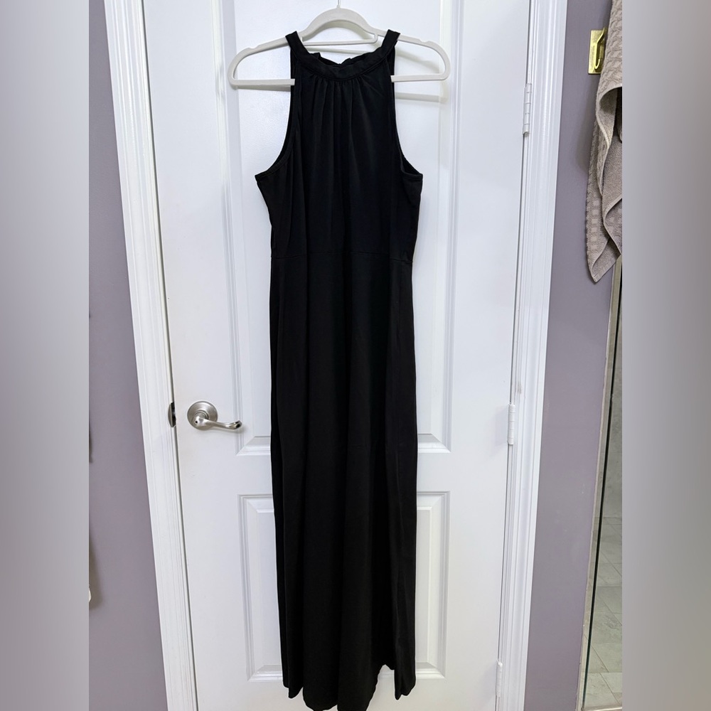 Black Halter Maxi Dress - Picture 5 of 6